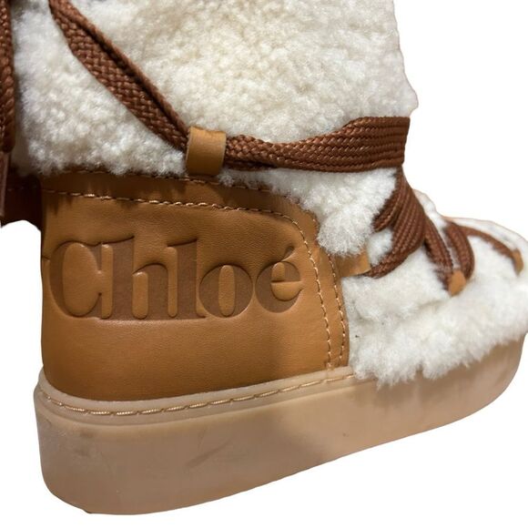 REVOLVE SEE BY CHLOÉ Charlee shearling ankle boots - Picture 9 of 12